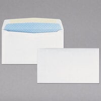 Quality Park 10412 #6 3/4 3 5/8" x 6 1/2" White Gummed Seal Security Tinted Business Envelope - 500/Box