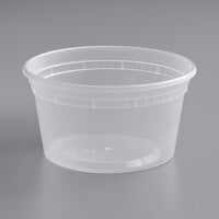 ChoiceHD 12 oz. Microwavable Translucent Plastic Deli Container - 480/Case