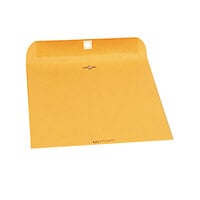 Quality Park 37590 #90 9 inch x 12 inch Brown Kraft Clasp / Gummed Seal File Envelope - 250/Case