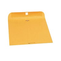 Quality Park 37597 #97 10 inch x 13 inch Brown Kraft Clasp / Gummed Seal File Envelope - 250/Case