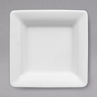 Villeroy & Boch 16-3334-3825 Pi Carre 2 oz. White Porcelain Flat Square Bowl - 6/Case