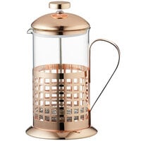 Acopa 20 oz. Glass / Copper French Coffee Press