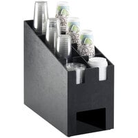 Cal-Mil 2045 Classic Black Countertop Cup and Lid Organizer