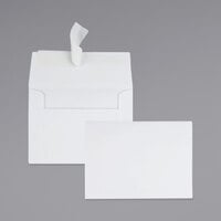 Quality Park 4 3/8" x 5 3/4" White Greeting Card / Invitation Envelope with Redi-Strip Seal