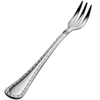 Bon Chef S408 Amore 5 5/8 inch 18/10 Extra Heavy Weight Stainless Steel Oyster/Cocktail Fork - 12/Case