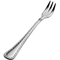 Bon Chef SBS408 Amore 5 5/8 inch 18/0 Extra Heavy Weight Bonsteel Oyster/Cocktail Fork - 12/Case