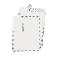 Quality Park White File Envelope with Redi-Strip Seal / First Class Postal Border - 100/Box