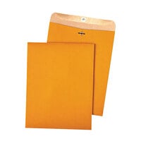 Quality Park 38712 #97 10 inch x 13 inch Recycled Brown Kraft Clasp / Gummed Seal File Envelope - 100/Box