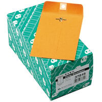 Quality Park 37815 #15 4 inch x 6 3/8 inch Brown Kraft Clasp / Gummed Seal File Envelope - 100/Box