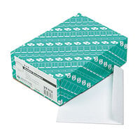 Quality Park 37113 #55 6 inch x 9 inch White Gummed Seal File Envelope - 100/Box