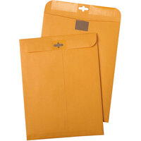 Quality Park ClearClasp Brown Kraft Clasp File Envelope with Redi-Tac Seal - 100/Box