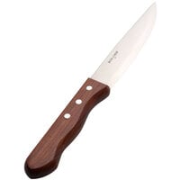 Bon Chef S937 Gaucho 10 inch Steak Knife with Dark Wood Handle - 12/Pack