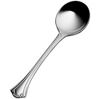 Bon Chef S2101 Breeze 6 1/4 inch 18/10 Stainless Steel Extra Heavy Weight Bouillon Spoon - 12/Case