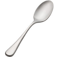 Bon Chef S4100 Como Satin Finish 6 3/8 inch 18/10 Extra Heavy Weight Stainless Steel Teaspoon - 12/Case