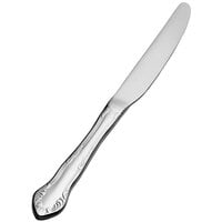 Bon Chef S2517 Elegant 6 15/16 inch 13/0 Stainless Steel Extra Heavy Weight European Solid Handle Butter Knife - 12/Case