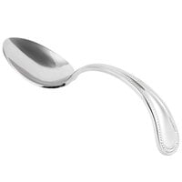 Bon Chef STS1003 18/10 Stainless Steel Extra Heavy Sombrero Soup/Dessert Tasting Spoon - 12/Case