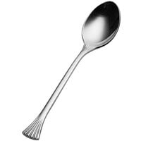 Bon Chef S2800 Mimosa 6 1/4 inch 18/10 Stainless Steel Extra Heavy Weight Teaspoon - 12/Case