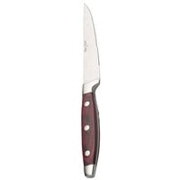Bon Chef S938 Elegant 9 inch Steak Knife with Pakka Wood Handle - 12/Pack