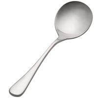 Bon Chef S4101 Como Satin Finish 6 3/8 inch 18/10 Extra Heavy Weight Stainless Steel Bouillon Spoon - 12/Case