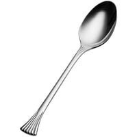 Bon Chef S2804 Mimosa 9 3/16 inch 18/10 Stainless Steel Extra Heavy Weight Tablespoon / Serving Spoon - 12/Case