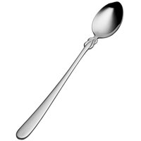 Bon Chef S2302 Forever 7 11/16 inch 18/10 Stainless Steel Extra Heavy Weight Iced Tea Spoon - 12/Case