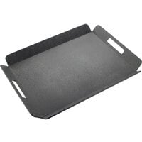 Cal-Mil 958-2-13 16 inch x 13 inch Black Room Service Tray with Raised Edges