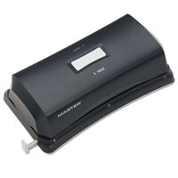 Master EP323 Duo 15 Sheet Black Electric / Battery 2-to-3 Hole Punch - 9/32 inch Holes