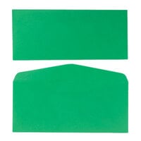 Quality Park 11135 #10 4 1/8 inch x 9 1/2 inch Green Gummed Seal Business Envelope - 25/Pack