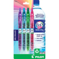 Pilot 36620 B2P Recycled Bottle-2-Pen Assorted Ink with Assorted Barrel Color 0.7mm Roller Ball Retractable Gel Pen - 4/Pack