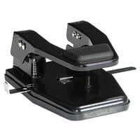 Master MP250 40 Sheet Black 2 Hole Punch with Padded Handle - 9/32 inch Holes