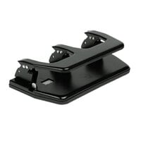 Master MP3 20 Sheet Black 3 Hole Punch with Oversized Handle - 9/32 inch Holes
