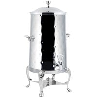 Bon Chef 48001-1C-H Lion 1.5 Gallon Insulated Hammered Stainless Steel Coffee Chafer Urn with Chrome Trim