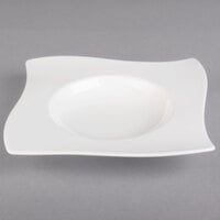 Villeroy & Boch 10-2525-2709 NewWave 10 1/4" Square White Premium Porcelain Deep Plate - 4/Case