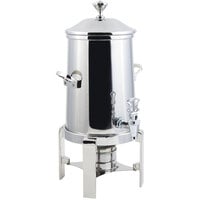Bon Chef 42101C Contemporary 2 Gallon Stainless Steel Coffee Chafer Urn with Chrome Trim