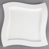 Villeroy & Boch 10-2525-2809 NewWave 13 3/8" Square White Premium Porcelain Plate - 4/Case