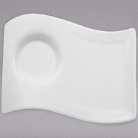 Villeroy & Boch 10-2484-2830 NewWave 8 11/16 inch x 6 3/4 inch White Premium Porcelain Party Plate - 6/Case