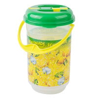 64 oz. Lemonade Bucket Jug with Lid and Handle - 36/Case