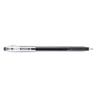 Pilot 32465 FriXion ColorSticks Black Ink with Black Barrel 0.7mm Erasable Roller Gel Stick Pen - 12/Pack