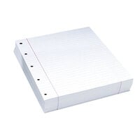 Pacon 2441 8 inch x 10 1/2 inch White 3/8 inch Ruling 5-Hole Punch Ream of 16# Composition Paper with Red Margin - 500 Sheets