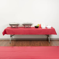 Hoffmaster 220832 50 inch x 108 inch Linen-Like Wine Table Cover - 20/Case