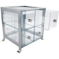 Cal-Mil 1586-74DRAWER Soho Clear Drawer with Silver Knob