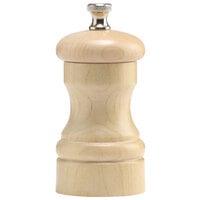Chef Specialties 04352 Professional Series 4 inch Customizable Capstan Natural Maple Salt Mill