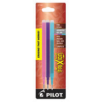 Pilot 77336 FriXion Assorted Ink Fine Point Erasable Retractable Roller Ball Gel Pen Refill - 3/Pack