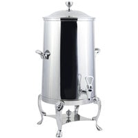 Bon Chef 48001-1C Lion 1.5 Gallon Insulated Stainless Steel Coffee Chafer Urn with Chrome Trim
