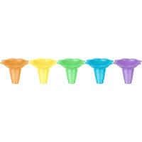 12 oz. Assorted Color Flower-Shaped Sno-Cone Cup - 400/Case