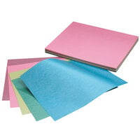 Pacon 109131 8 1/2 inch x 11 inch Assorted Pearl Bright Color Pack of 65# Card Stock - 50 Sheets