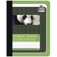 Pacon 2428 7 1/2" x 9 3/4" Green Panda 5/8" Ruling 15# Composition Book