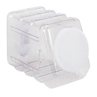 Pacon 27660 5 1/2 inch x 9 1/2 inch x 6 3/4 inch Clear Interlocking Storage Container with Lid