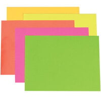 Pacon 104234 28 inch x 22 inch Assorted Neon Color Poster Board   - 25/Case
