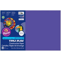 Pacon 103051 Tru-Ray 12 inch x 18 inch Purple Pack of 76# Construction Paper - 50 Sheets